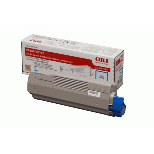 Original Toner cyan OKI 43872307 cyan