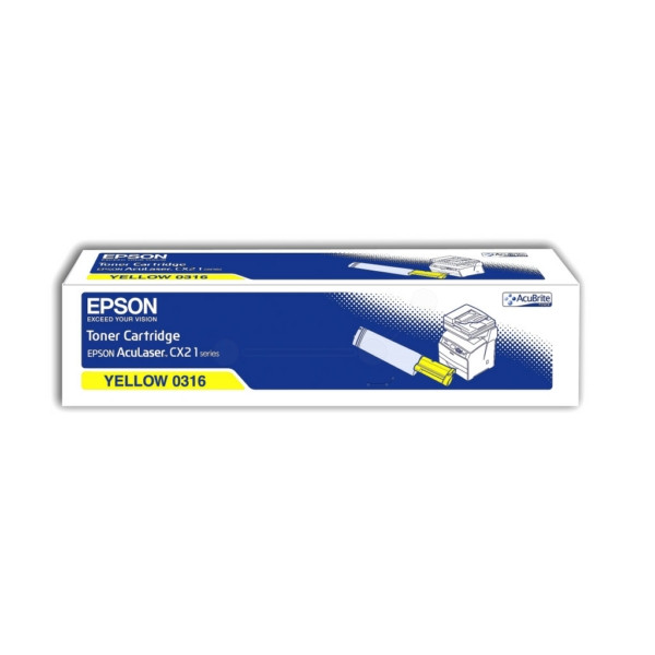 Original Toner jaune Epson C13S050316/0316 jaune