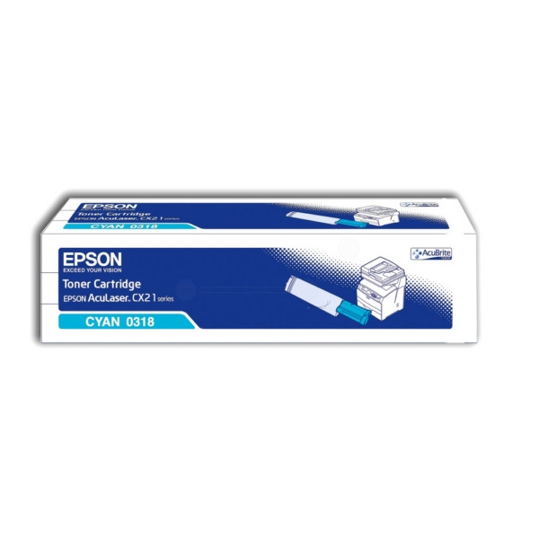 Original Toner cyan Epson C13S050318/0318 cyan