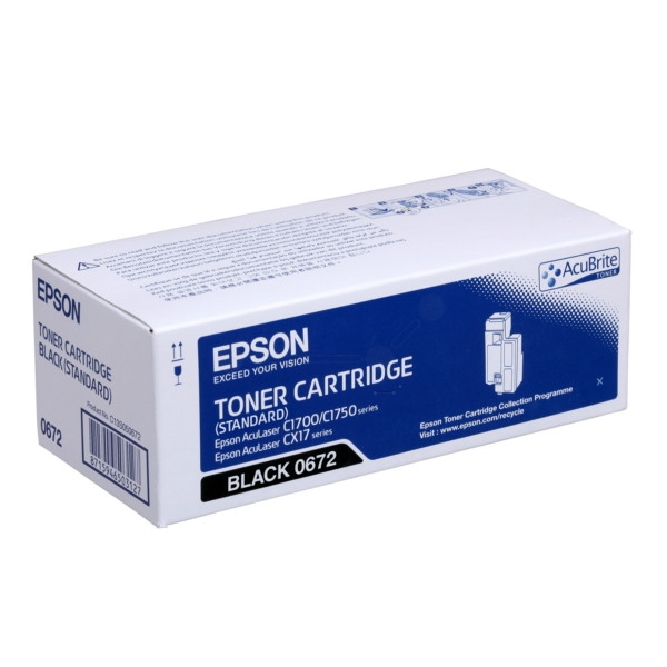 Original Toner noir Epson C13S050672/0672 noir