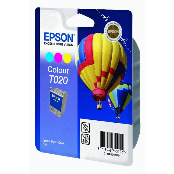 Original Cartouche d'encre couleur Epson C13T02040110/T020 color