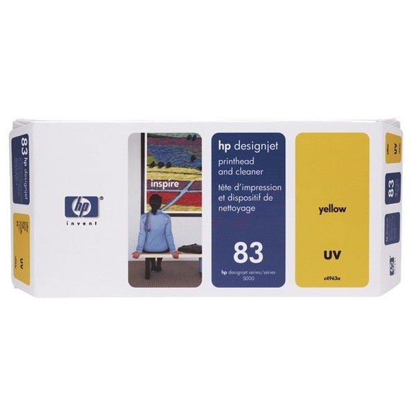 Original Tête d'impression jaune HP C4963A/83 jaune