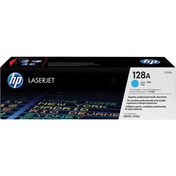 Original Toner cyan HP CE321A/128A cyan