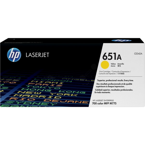 Original Toner gelb HP CE342A/651A gelb