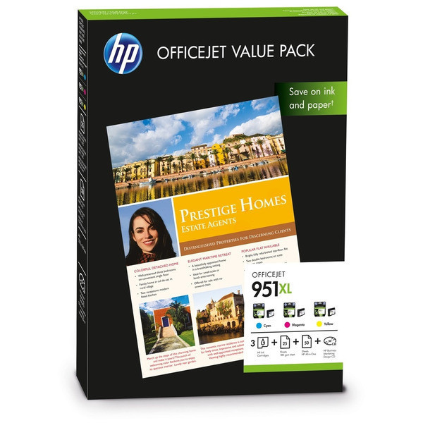 Original Cartouche d'encre multi pack HP CR712AE/951XL cyan magenta jaune