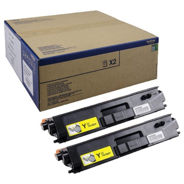 Original Toner jaune Brother TN900YTWIN jaune