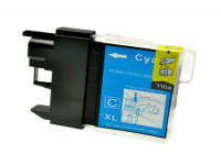 Cartucho de tinta (alternatif) compatible à Brother LC1000C cyan