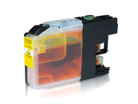 Encre (alternatif) compatible à BROTHER LC123Y jaune