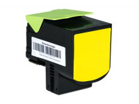 Tóner (alternatif) compatible à Lexmark 80C20Y0 jaune