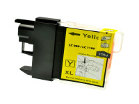 Encre (alternatif) compatible à Brother LC1100Y jaune