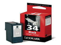 Original Cartouche à tête d'impression noire Lexmark 0018C0034E/34XL noir