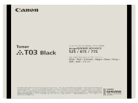 Original Toner noir Canon 2725C001/T03 noir